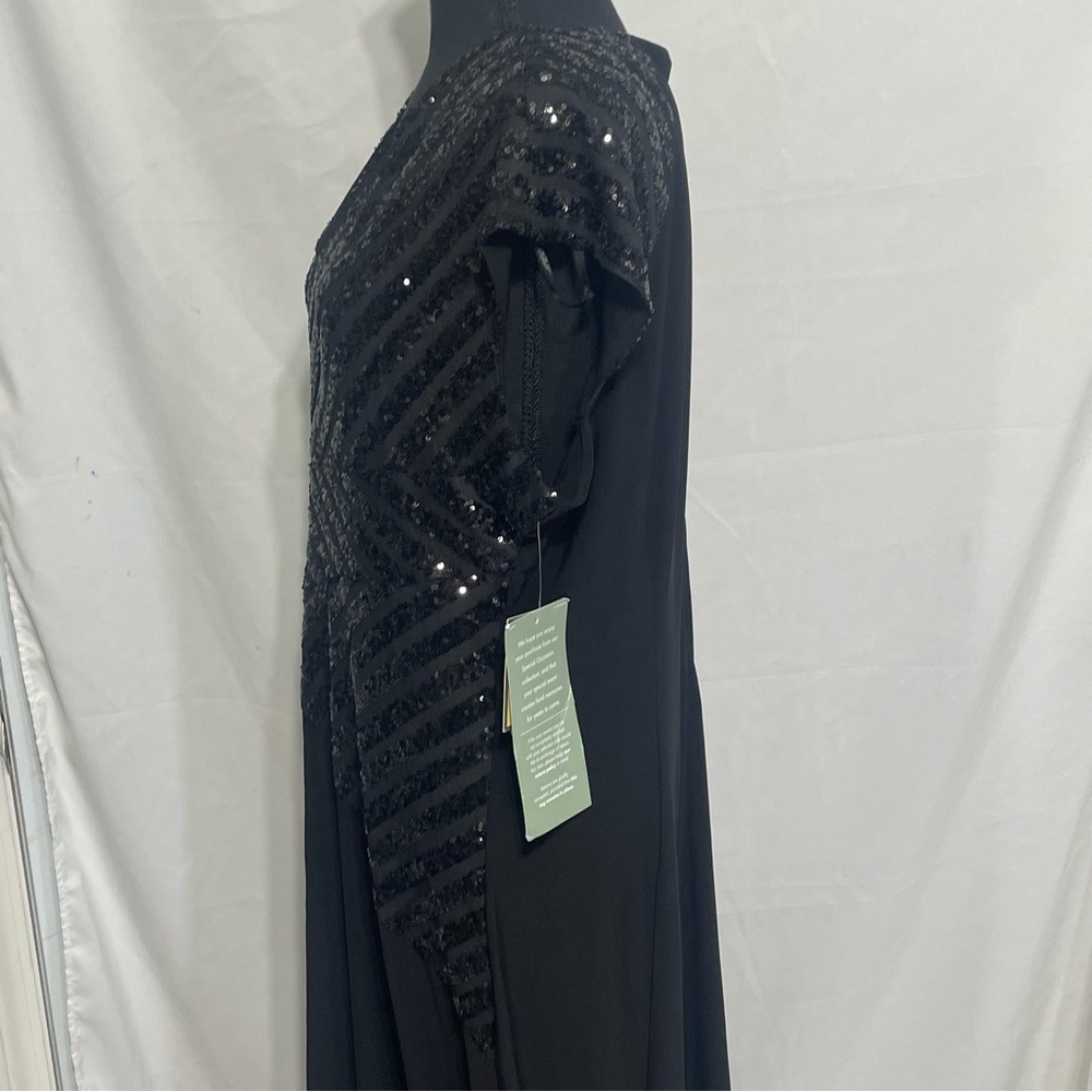Maya Brooke Formal Evening Gown Dress. Size 18. NEW. Asymmetrical. Elegant. - Picture 4 of 16